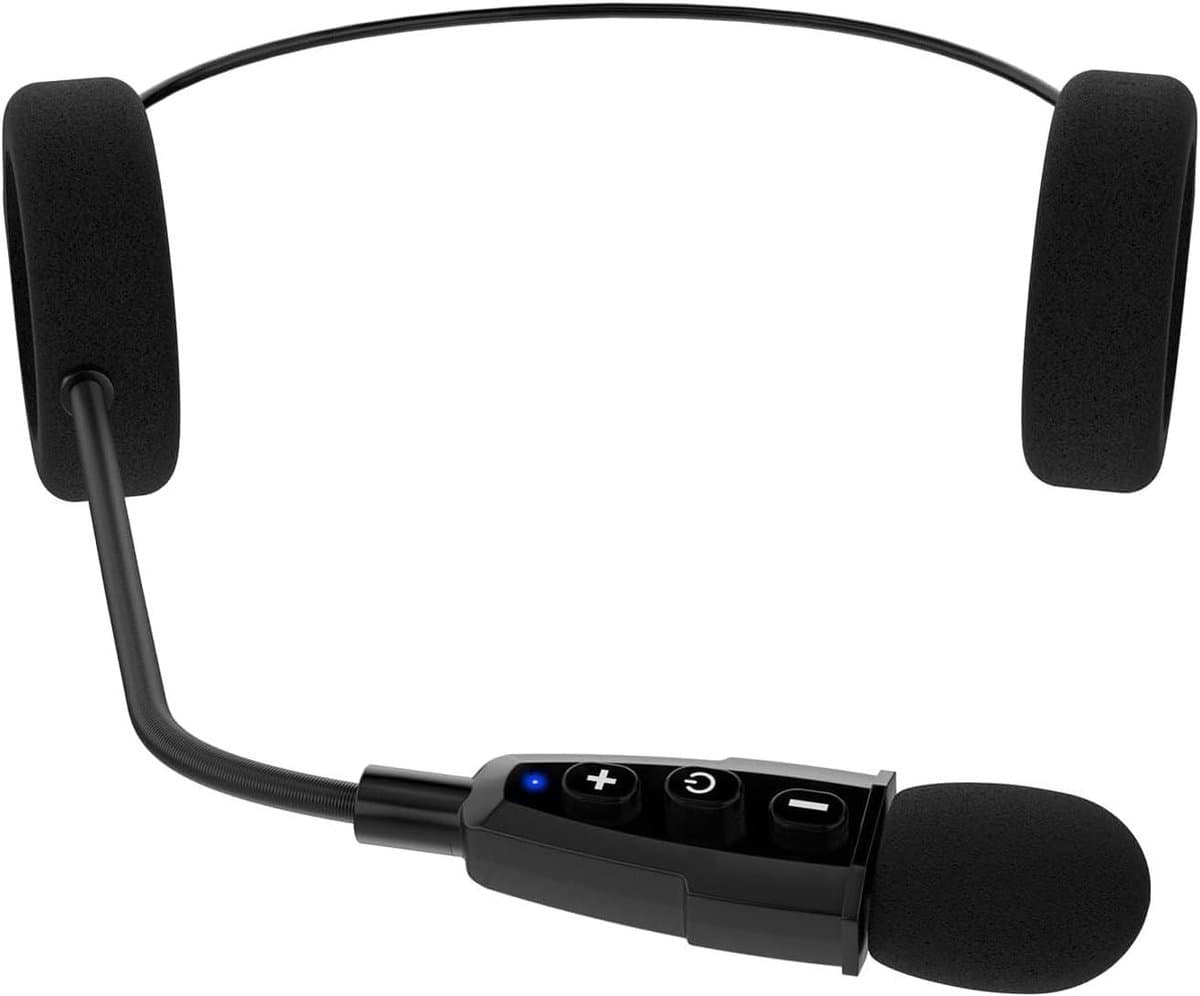 Motorhelm headset - Bluetooth communicatie - Veilig rijden - Ruisonderdrukking - 19 uur muziek - Zwart