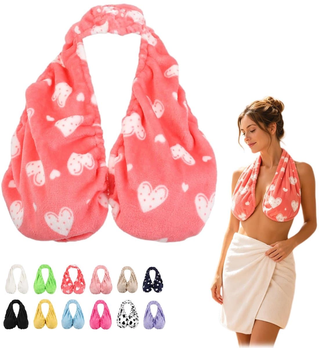 Ryoudavell - Handdoek BH voor dames - 94 cm - Zacht - Hoge Absorptie - handdoeken - Sneldrogend - draagbare handdoek beha - strandlaken - geschikt voor borstvoeding, zwangerschap en sport - effectieve absorptie van underboob zweet
