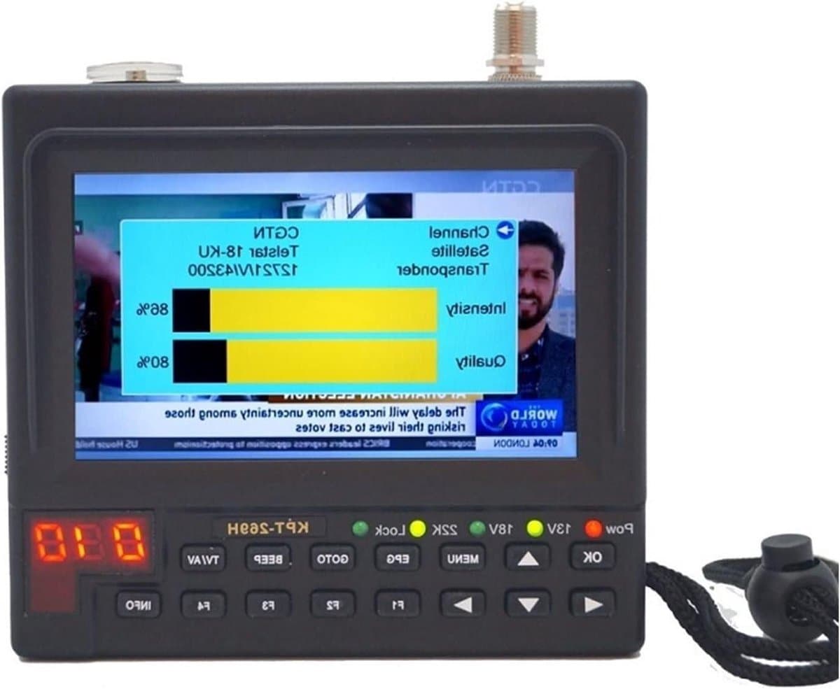 Satellietzoeker - Satelliet TV Ontvanger - Satellieten Vinden - Full HD IPS Scherm - 43 inch - One Color