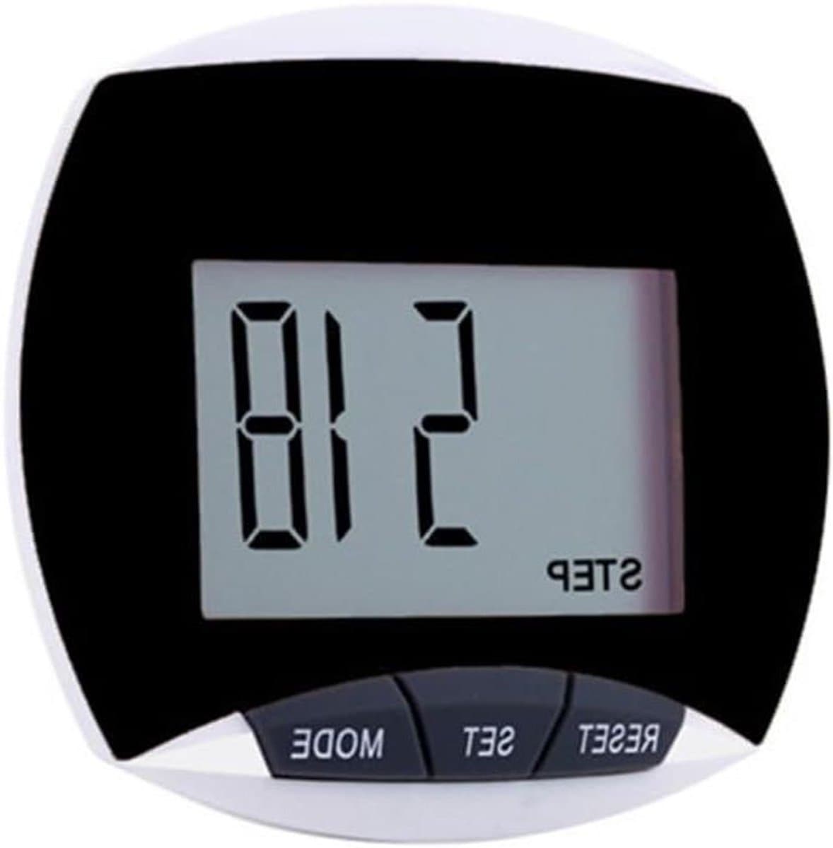 Digitale Stappenteller - Fitness Tracker - Gezondheid Bijhouden - 3D Sensor - Groot LCD - Zwart