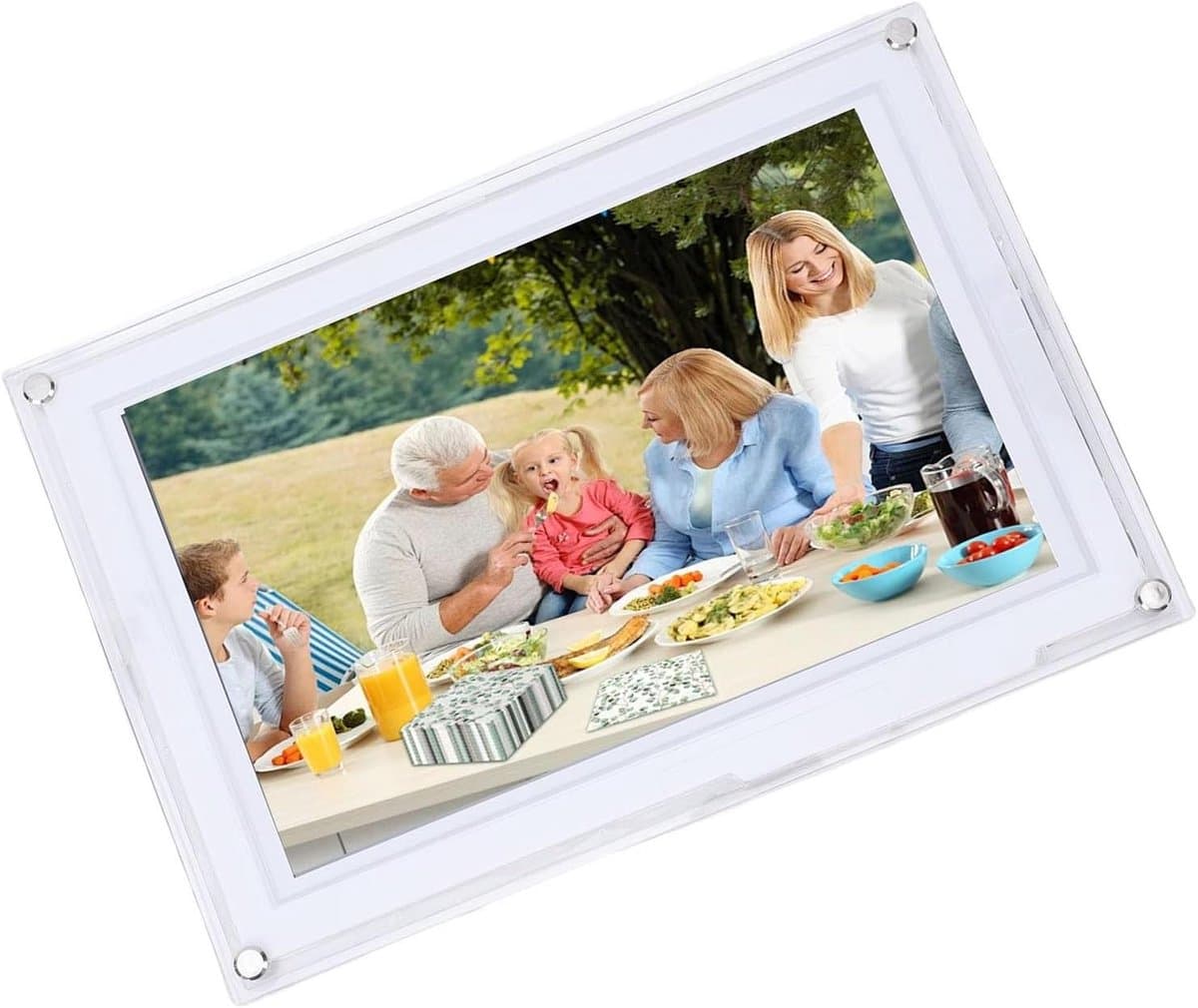 Digitale Fotolijst - Wifi Frame - Herinneringen Delen - Automatische Rotatie - 101 inch - Wit