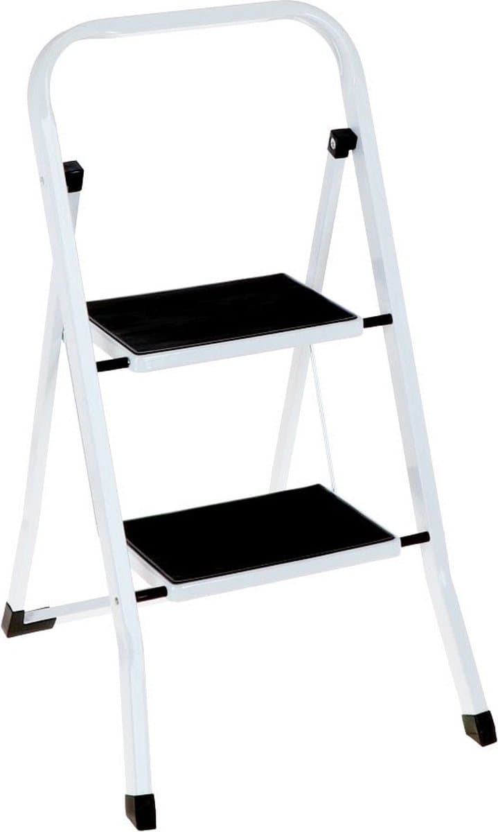 Benson inklapbare huishoudtrap  2 treden - Anti slip -  70cm - Tot 150 kg