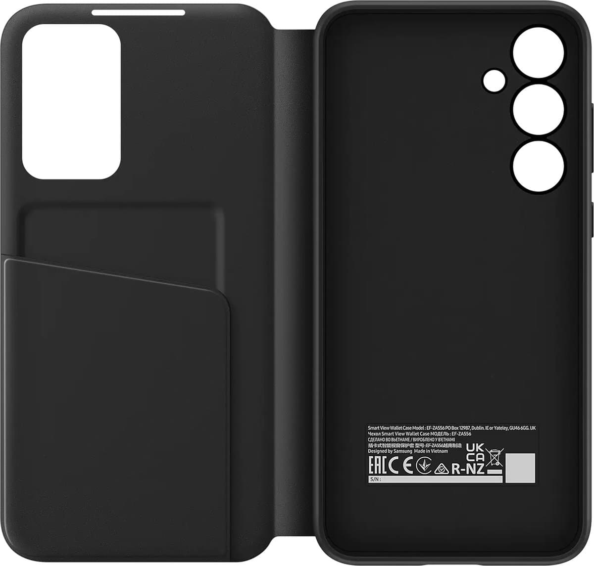 Samsung Smart View Wallet Case - Galaxy A55 5G - Zwart