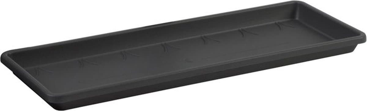 Elho Barcelona Balkonbak Schotel 50 - Schotel voor Balkon Buiten - Ø 45.0 x H 2.8 cm - Antraciet