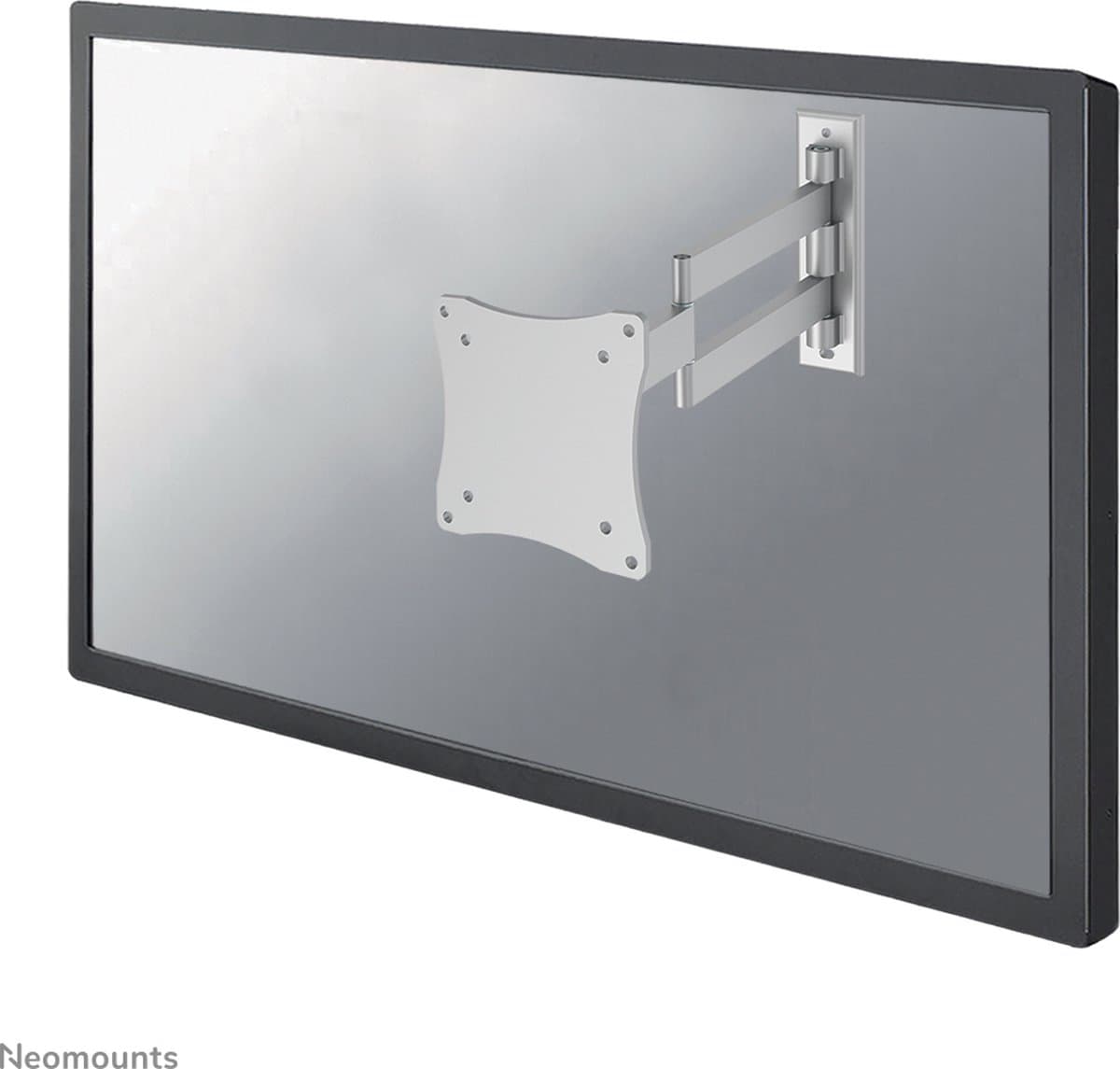 Neomounts FPMA-W830 is een wandsteun met 3 draaipunten voor flat screens t/m 27"