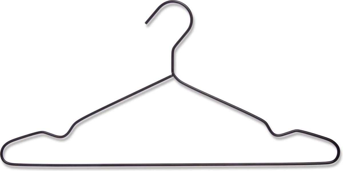 Blokker Metalen Kledinghanger - Zwart - 5 Stuks