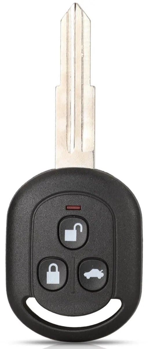 XEOD Autosleutelbehuizing - sleutelbehuizing auto - sleutel - Autosleutel / Geschikt voor: Chevrolet 3 knops