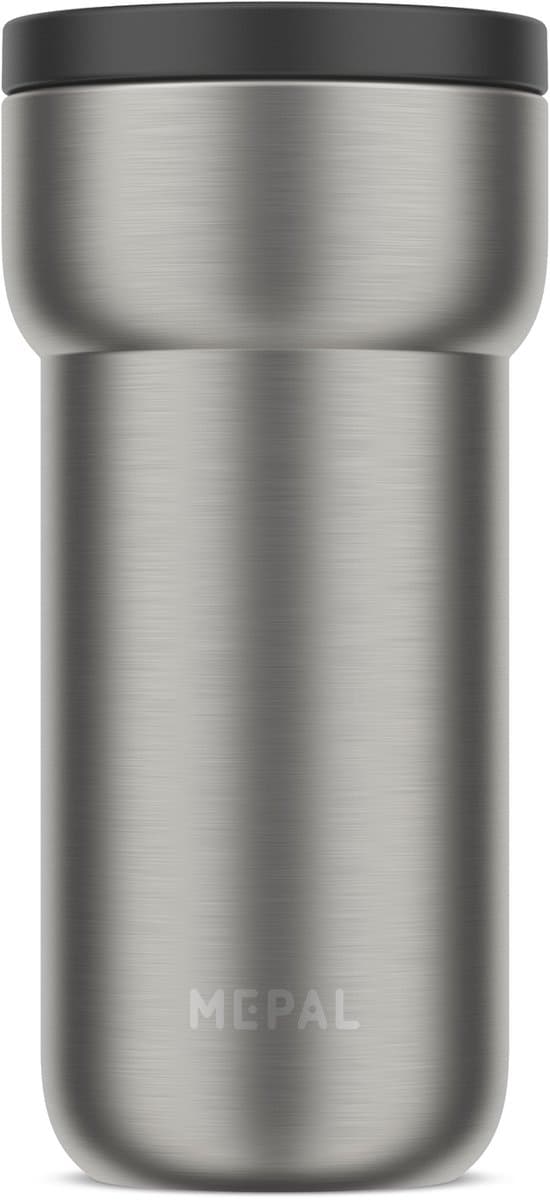 Mepal Isoleerbeker Ellipse - 375 ml - Koffiebeker to go - Lekdicht - Nordic black