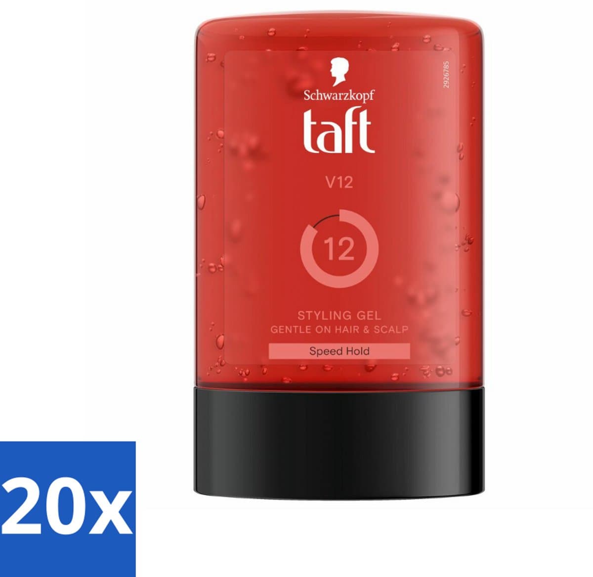 Taft - V12 - Styling Gel - Supersnelle hold - 300 ml - Bulkverpakking - 20 stuks