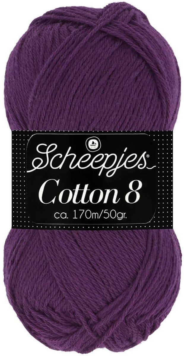 Scheepjes Cotton 8 50g - 721 Paars