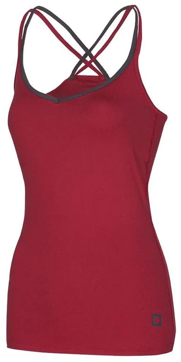 Ocun Corona Mouwloos T-shirt Rood M Vrouw