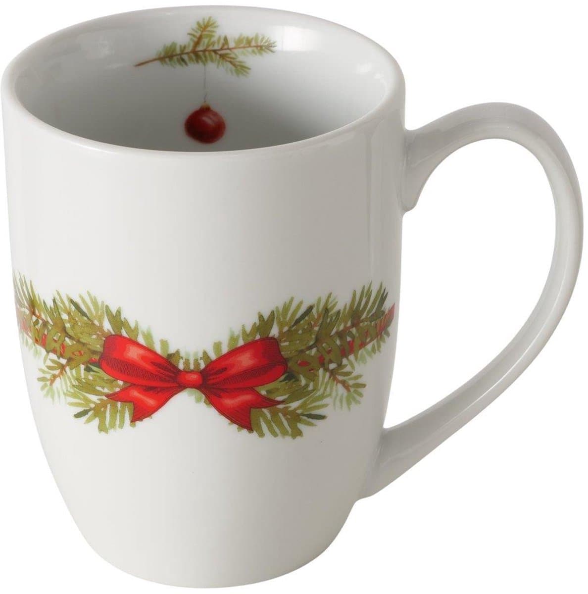 Boltze Home kerst mok porselein 330ml - feestelijk kerstdesign.