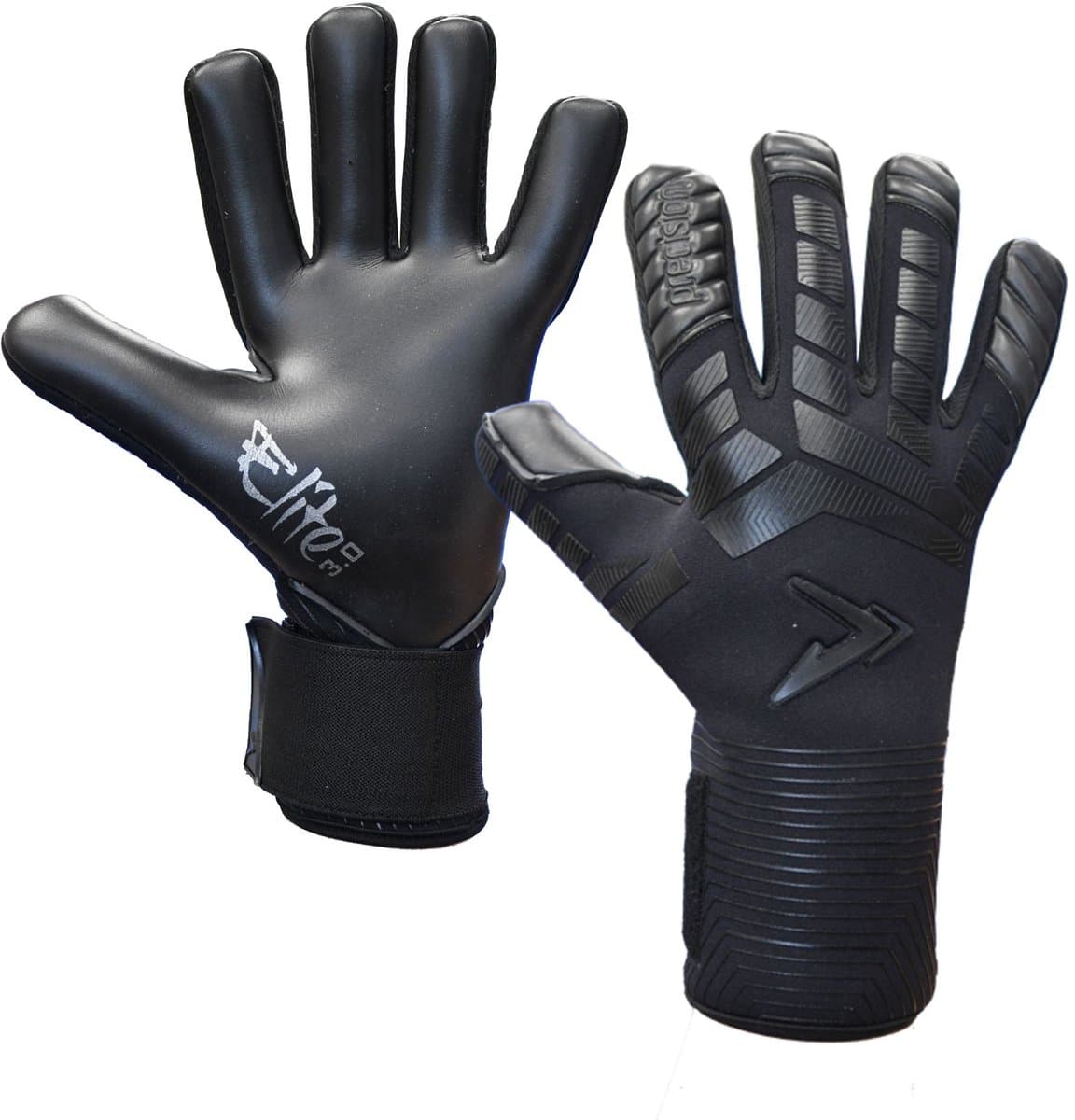 Precision keepershandschoenen Elite 3.0 Blackout Contact grip zwart 10.