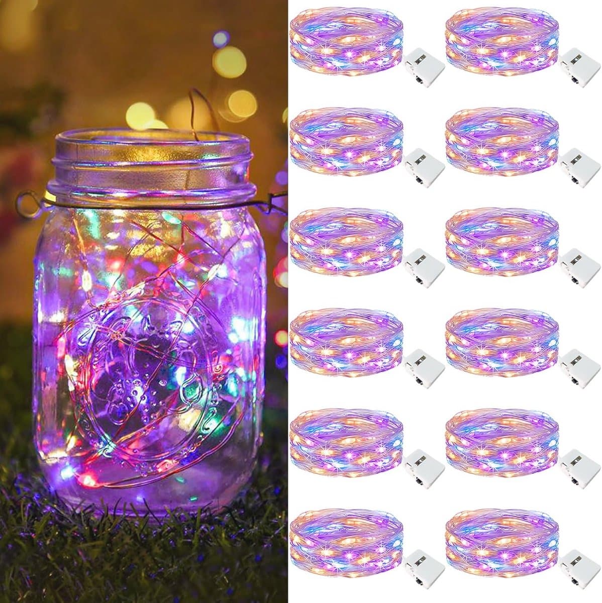 LED Lichtketting 20 Mini LED's, 2m - 3 Modi - Binnendecoratie voor Feest en Kerstmis