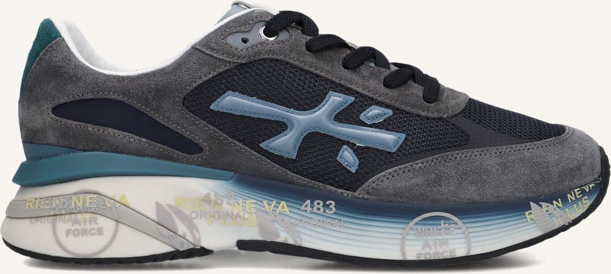 Premiata Moerun Sneakers - Suède - Heren - Grijs - Maat 39