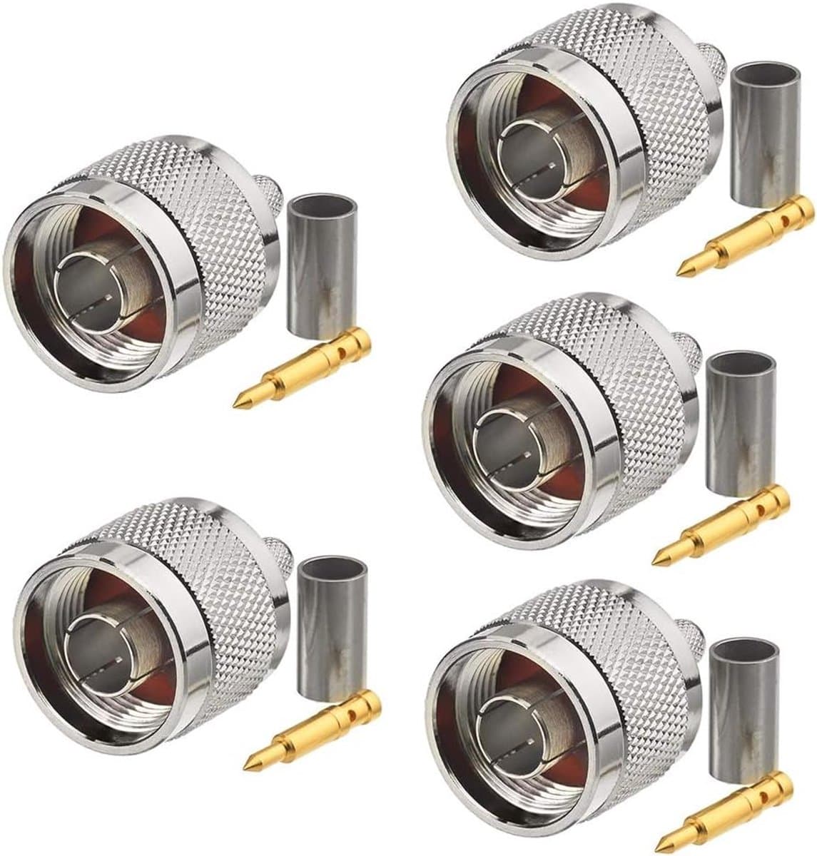 N Male Adapter - 5 stuks voor 4G LTE Wlan-antennekabels