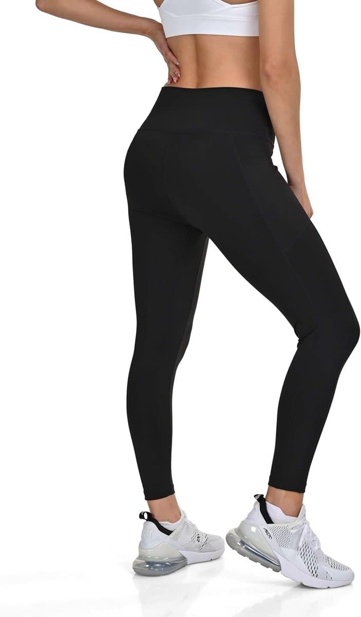7/8 Dames Legging Hoge Taille met Zijzakken - Buikcontrole Sportlegging voor Yoga en Fitness
