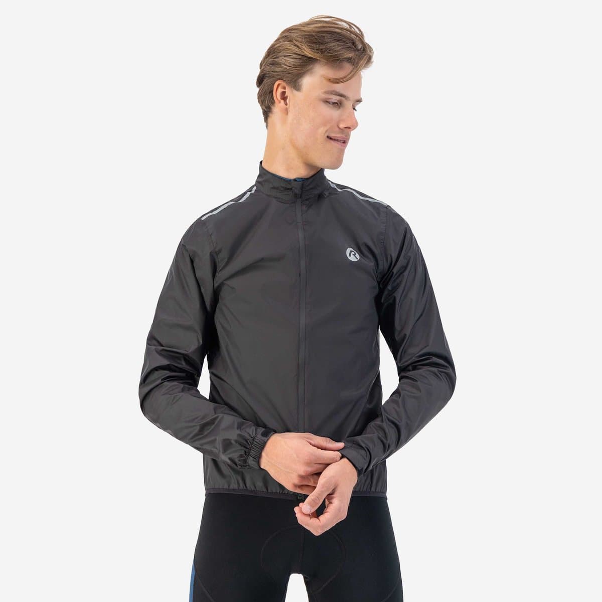 Rogelli Core Fietsregenjack Heren - Waterdicht - Zwart - 3XL