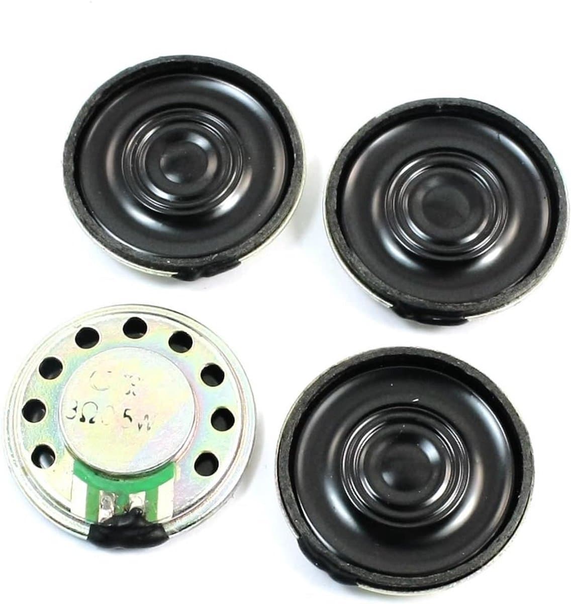 4 Stuks Mini Luidsprekers 8 Ohm 0,5W 26mm Rond Metaal Interne Magneet voor Audio Apparatuur