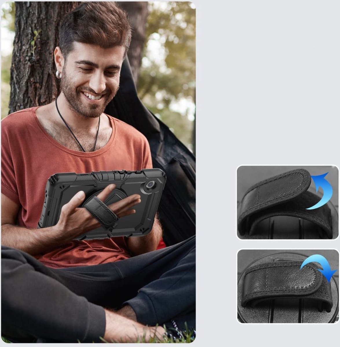 TECH-PROTECT - SOLID360 - GALAXY TAB A9+ PLUS 11.0 X210 / X215 / X216 ZWART