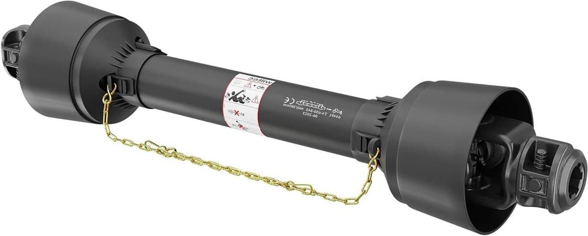 Aftakas T4 verlengstuk - Cardanas PTO-schacht - Krachtoverbrenging landbouw - Inkortbare lengte - 650 mm 460 Nm - zwart