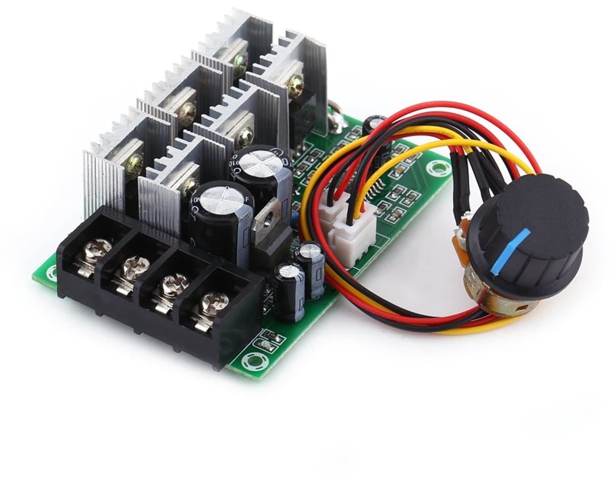 Dailygoody - DC Motor Speed Controller - Regeling - Overload Bescherming - 30A - Voor Motoren - Geschikt voor Industrie - 10-50V