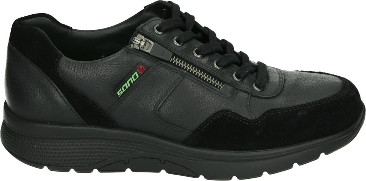 Mephisto Sano - AMORY - Vrije tijdsschoenenHeren veterschoenHeren sneakersCasual - Kleur: Zwart - Maat: 46.5