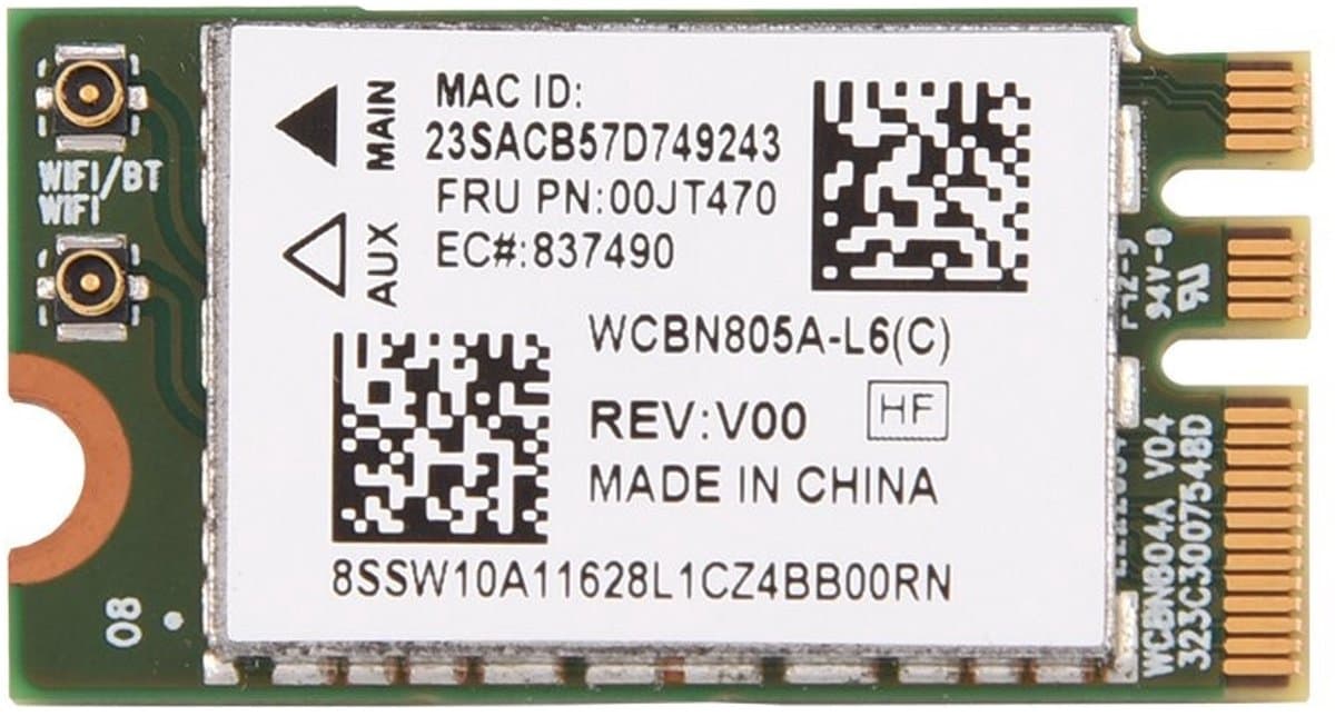 Dailygoody - Dual Band WiFi Card - Mini WiFi Kaart - Snelle Datatransfer - 433 Mbit/s - Geschikt voor Laptops - NGFF/M2 Slot - Wifi 2.4G/5G