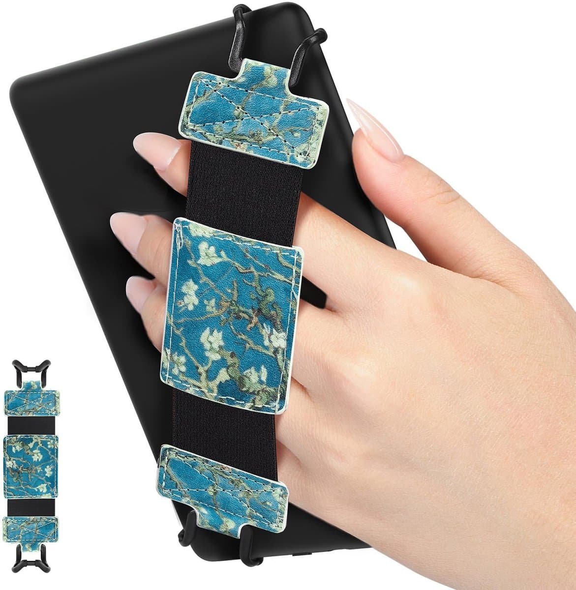 Dailygoody - Zachte polsband - Lichtgewicht en veelzijdig - Geschikt voor 6-8 inch tablets - Zwart - Ideaal voor onderweg - Perfect voor e-readers en ..