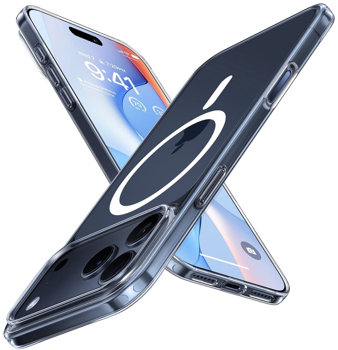 TORRAS Slim Fit Mag - Hoesje Geschikt voor Apple iPhone 17 Pro Max - Back Cover Compatibel met MagSafe - Transparant