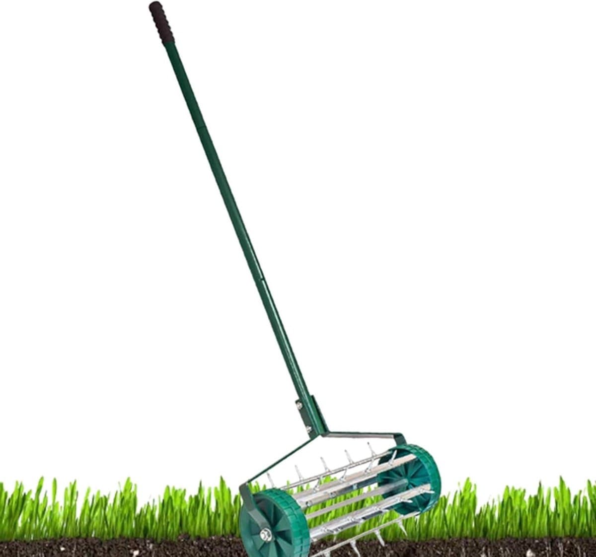 Gazonwals Tuingereedschap - Gazonbeluchter Rol - Gazon Onderhoud - Verbetert Wateropname - 44 cm Rolbreedte - Meerkleurig