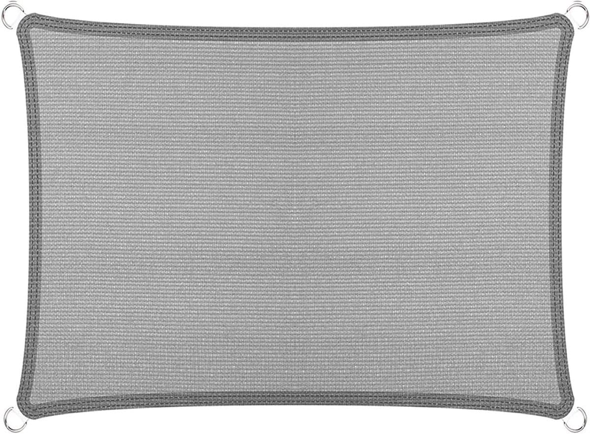 Tuindoek Schaduwdoek - Zonnezeil Buiten - Zon Wering - Ademend Materiaal - 500 x 700 cm - Lichtgrijs