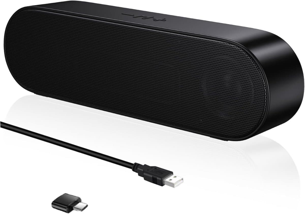 Draagbare Luidspreker - Mini Soundbar - Muziek Luisteren - 3D Surround Stereo - Compact Ontwerp - Zwart