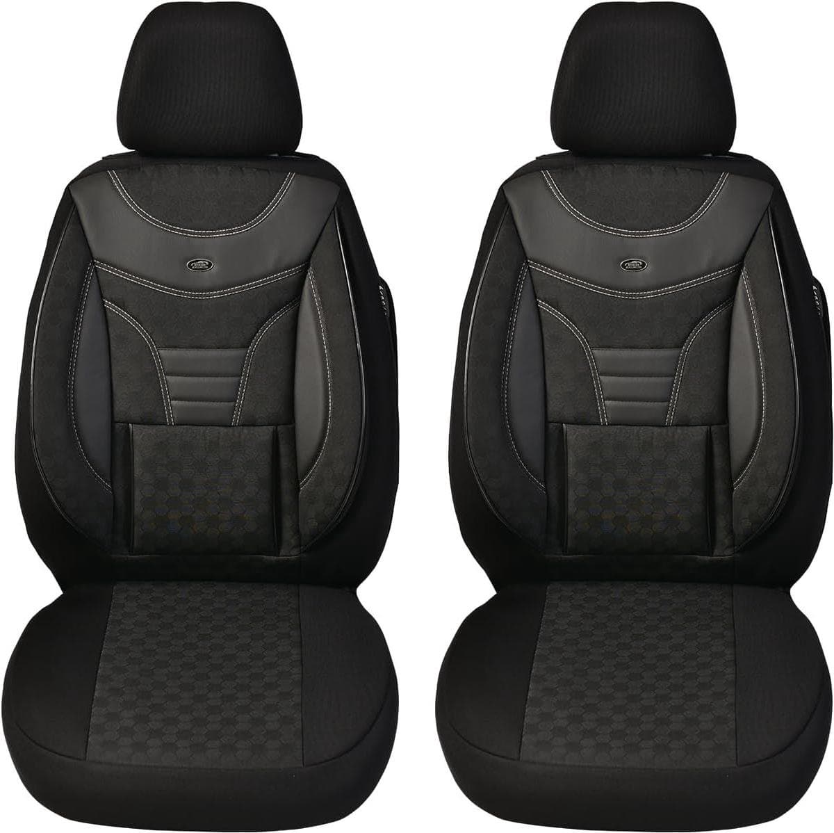 Stoelhoezen Set - Autostoelhoezen Beschermhoezen - Stoelen Beschermen - Op Maat Gemaakt - Set van 2 - Zwart