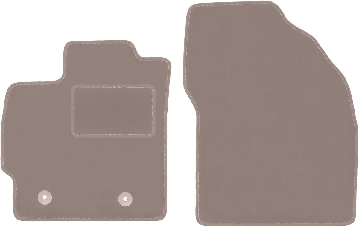 Beige voormatten voor: Toyota Prius III hatchback (2009-2011)