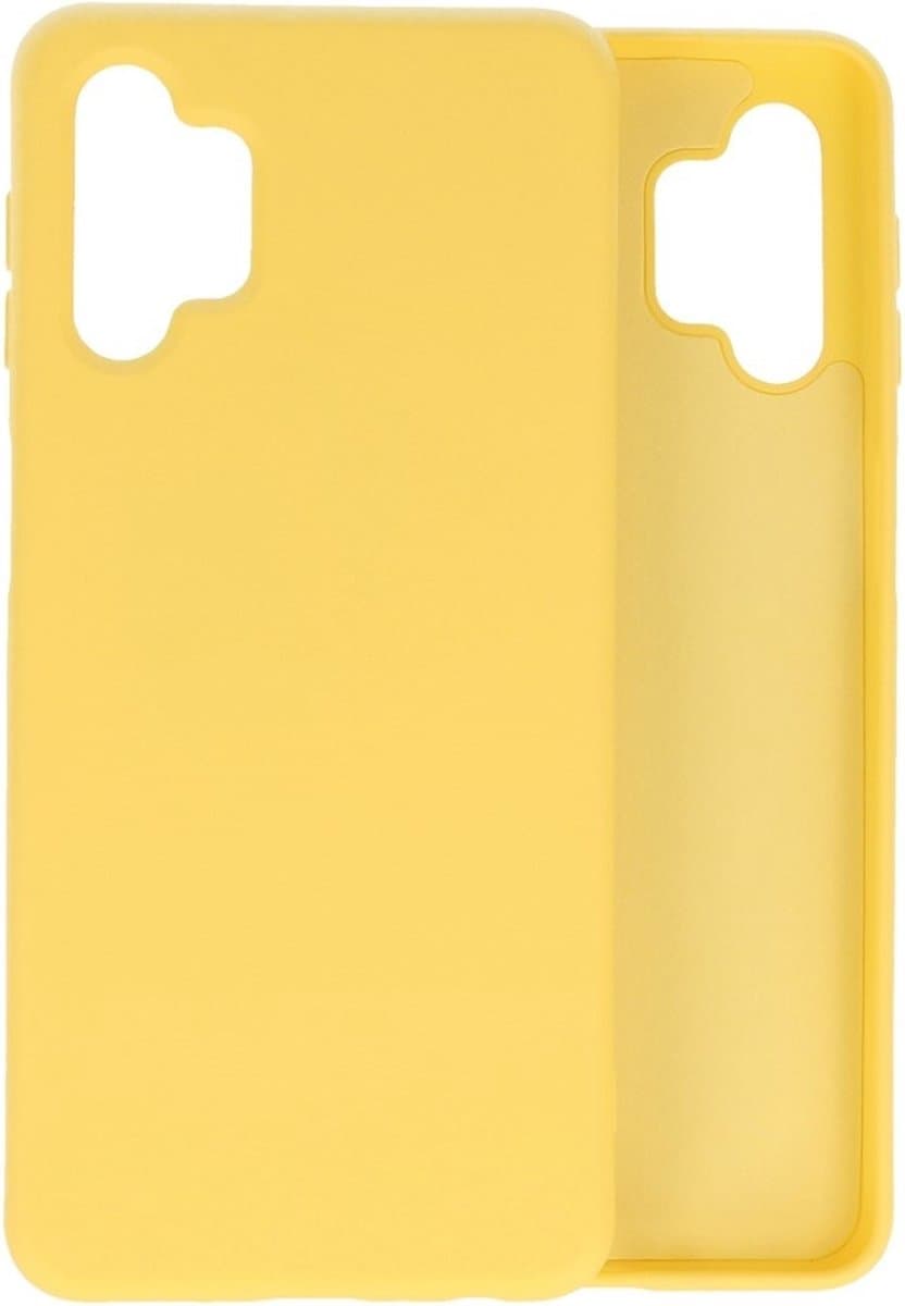 Lunso - Softcase hoes - Geschikt voor Samsung Galaxy A32 - Geel