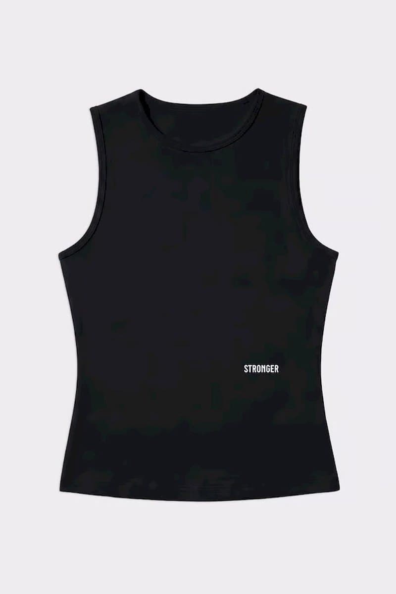 STRONGER - signature slim tank top - Training singlet dames - Zwart