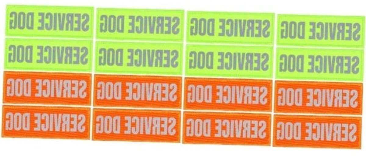 Hondenpatches - Harnas Labels - Huisdier Decoratie - Reflecterend Ontwerp - 4 Sets - Meerdere Kleuren
