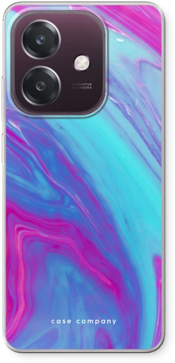Case Company® - Hoesje geschikt voor Oppo A60 5G hoesje - Zweverige regenboog - Soft Cover Telefoonhoesje - Bescherming aan alle Kanten en Schermrand