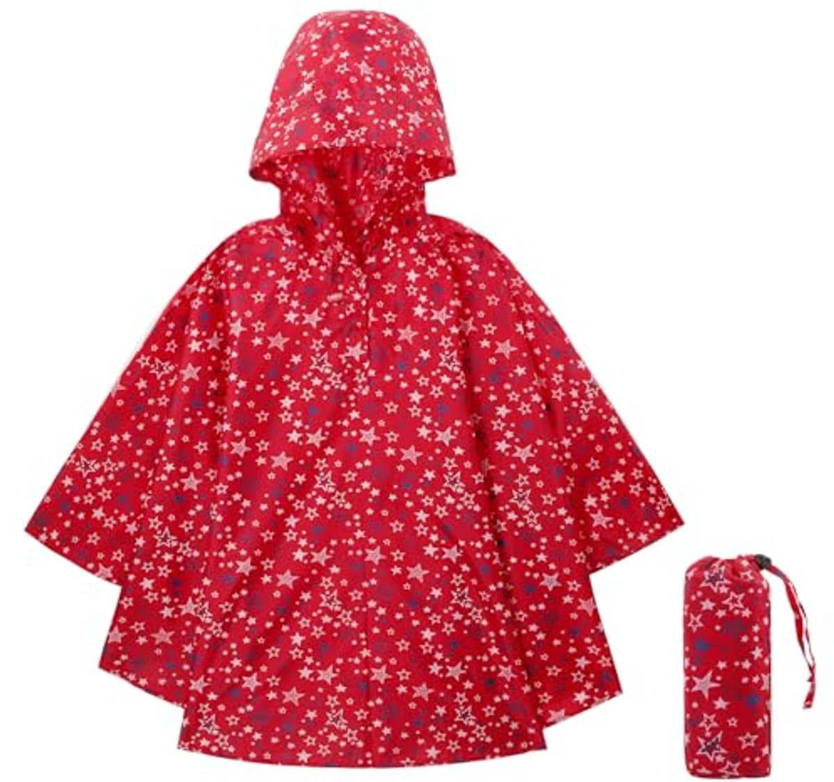 Regenponcho voor kinderen 3-14 jaar - Lichtgewicht waterdichte poncho met capuchon