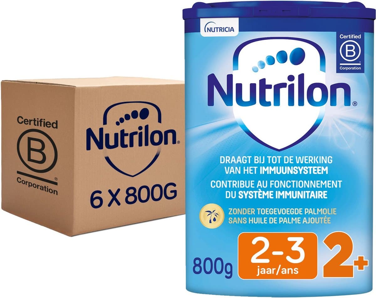 Nutrilon 2+ Groeimelk - Peuter melkpoeder vanaf 2 jaar - Voor gezonde groei - 6 stuks