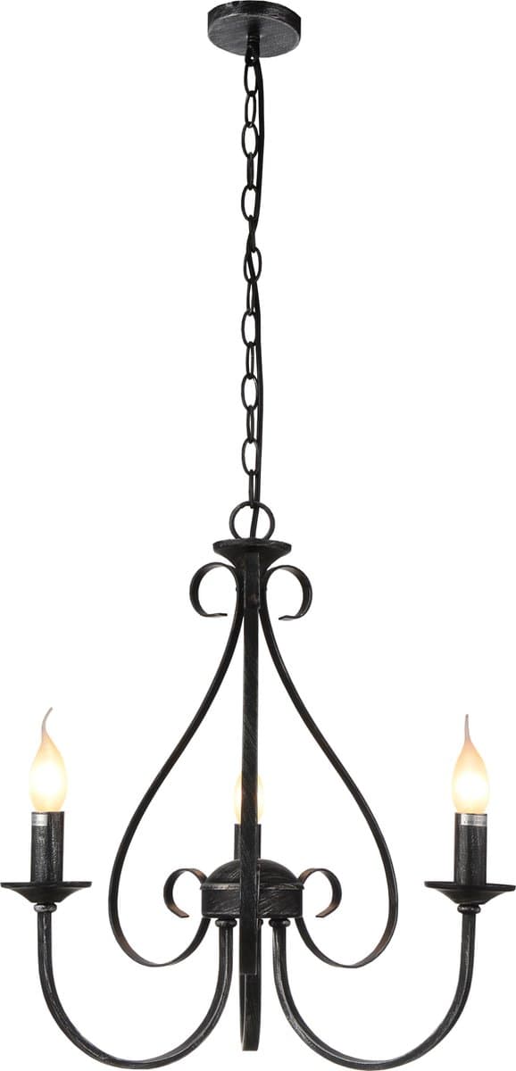 MARQUIS luster 3x E14 antiek zwart