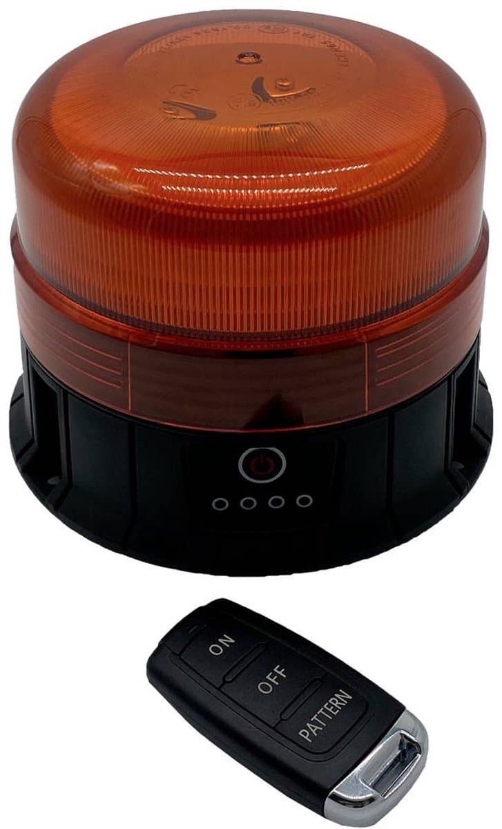 Berger & Schröter SM811HP-BR Zwaailicht 12 V, 24 V werkt op een accu Zuignap, Magneetbevestiging, Schroefmontage Oranje