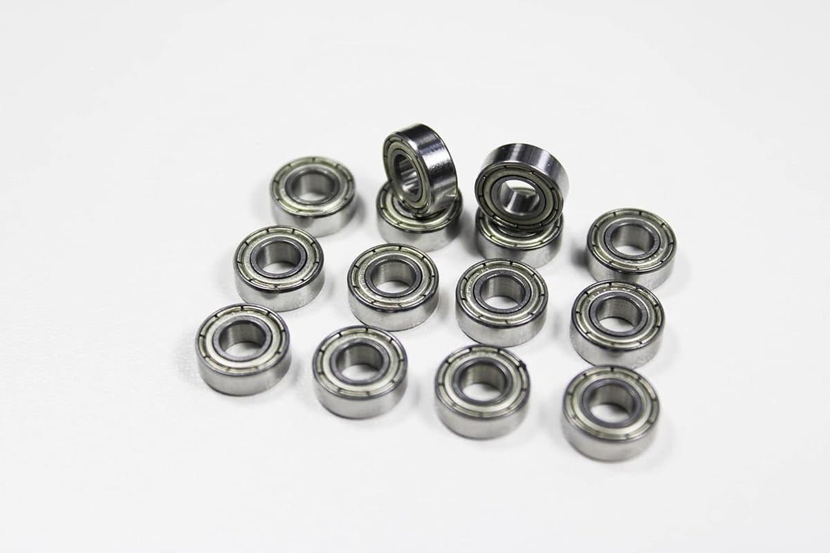 Kogellagerset RC - Hobby Tuning - Modelbouw Verbetering - Metalen Afdichting - 14 Stuks - Zilverkleurig