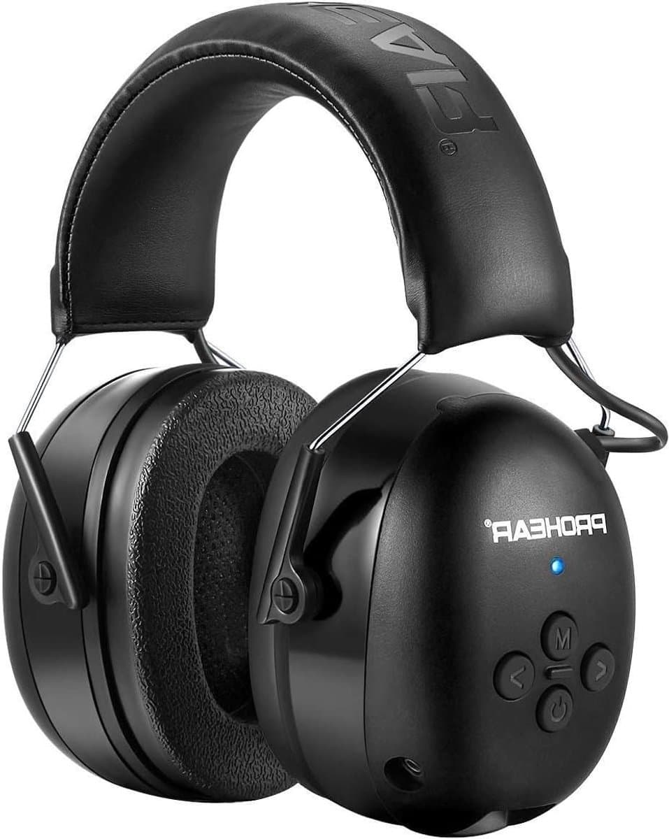 Gehoorbescherming Hoofdtelefoon - Ruisonderdrukkend - Werken en Muziek - Bluetooth 5.0 - SNR 30dB - Zwart