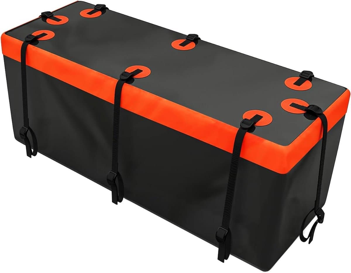 Softshell Achterdrager - Achterbox Auto - Extra Bagageruimte - Waterdicht PVC Materiaal - 430 Liter - Oranje