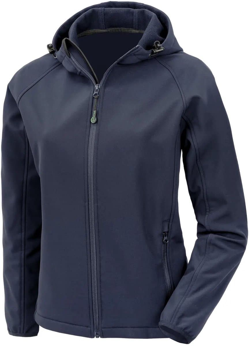 Dames softshell waterdichte jas met capuchon Result