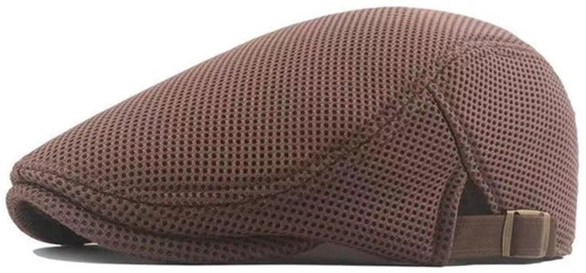 Ademende mesh-baret voor heren, geschikt voor de zomer, veelzijdig in de lente en herfst, geschikt voor buitenwerk.
