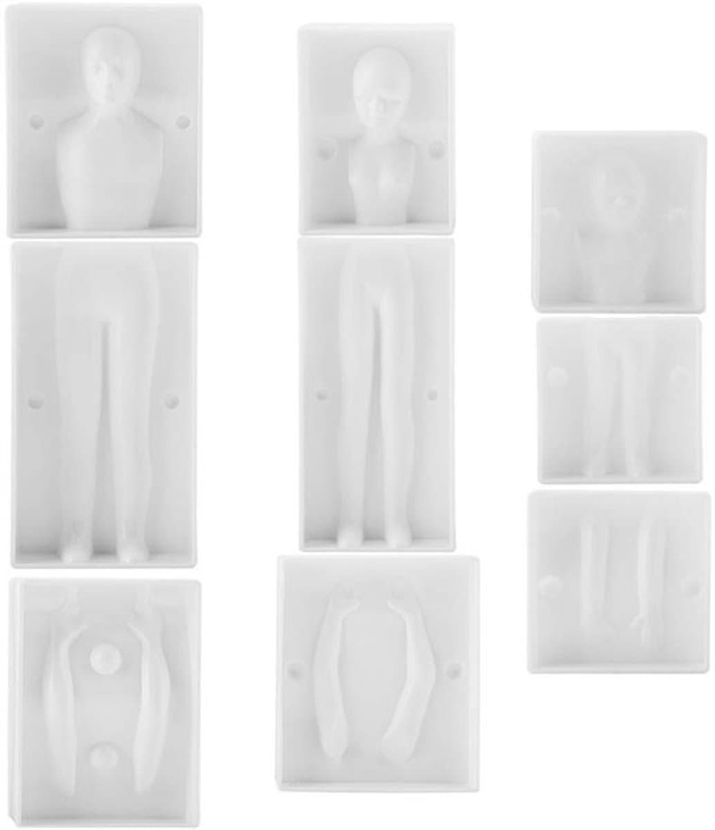 Jhubersproducts - 3D People Shaped Family Set - Fondant Cake Molds