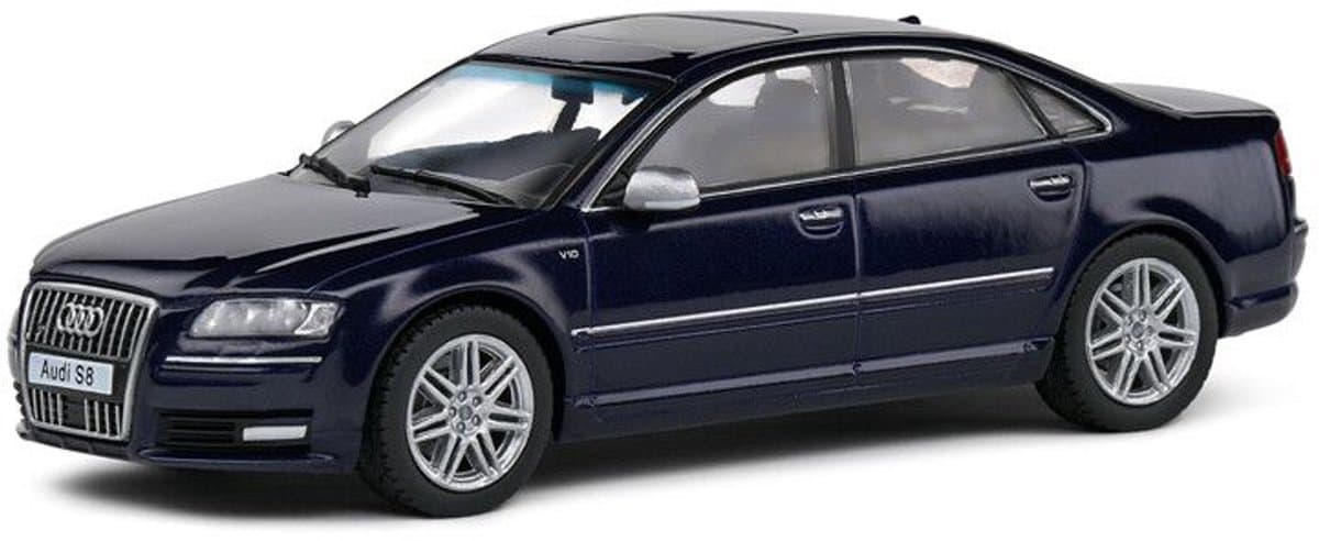 Modelauto Audi S8 D3 2010 darkblue - Schaal 1:43
